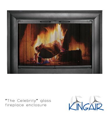 Thermo rite celebrity glass fireplace aluminum enclosure