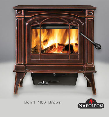 Wood Stove Napoleon banff1100-brown 